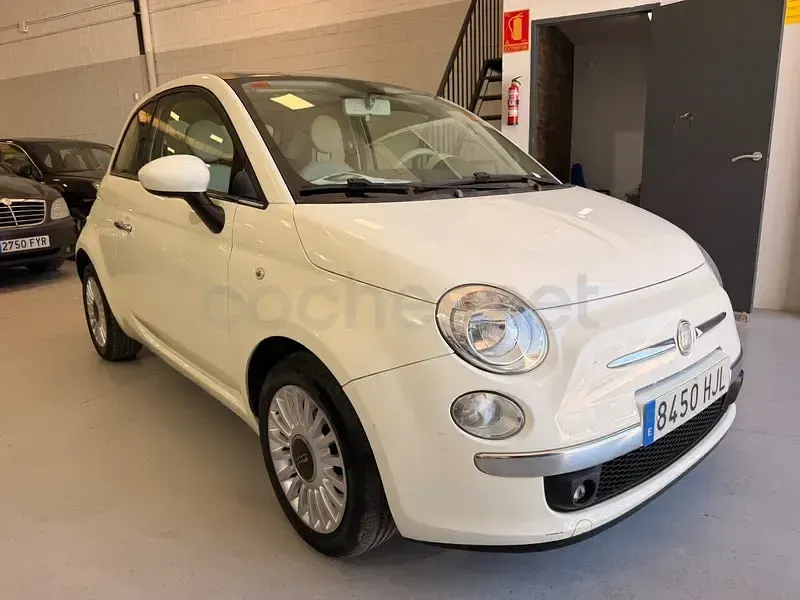 Usado Fiat 500 Lounge 69 CV (50 kW) 2013 Blanco Berlina
