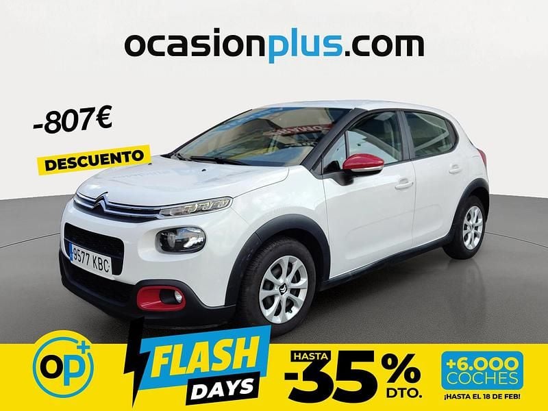 Usado Citroën C3 Feel 75 CV (55 kW) 2017 Blanco Utilitario