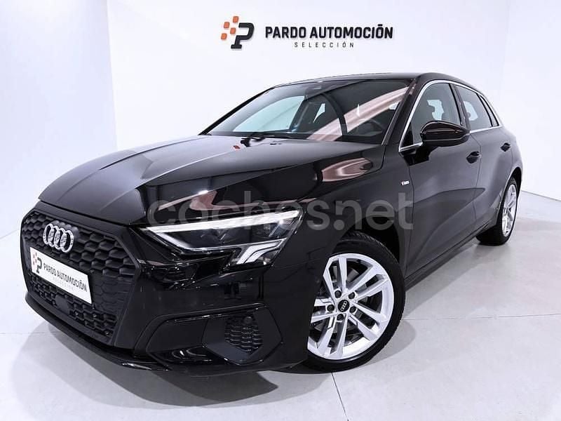 Usado Audi A3 150 CV (110 kW) 2021 Negro Berlina