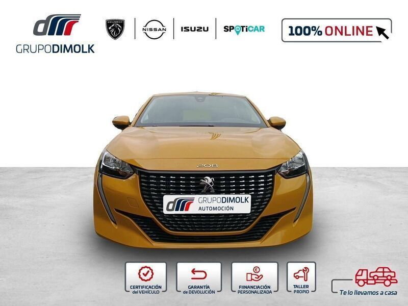 Usado Peugeot 208 Active 100 CV (73 kW) 2020 Amarillo Utilitario