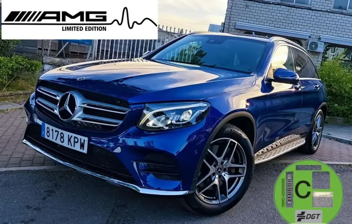 Usado Mercedes GLC250 211 CV (155 kW) 2018 Azul SUV
