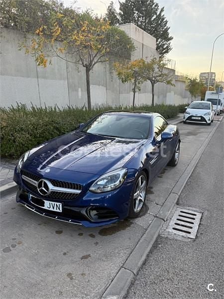 Usado Mercedes SLC200 184 CV (135 kW) 2016 Azul Descapotable