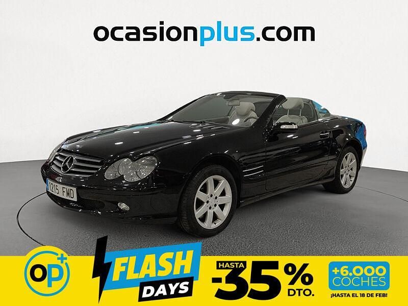 Negro Usado 2007 Mercedes SL500 Descapotable | 18.790 € (Precio justo) - Imagen 1/4