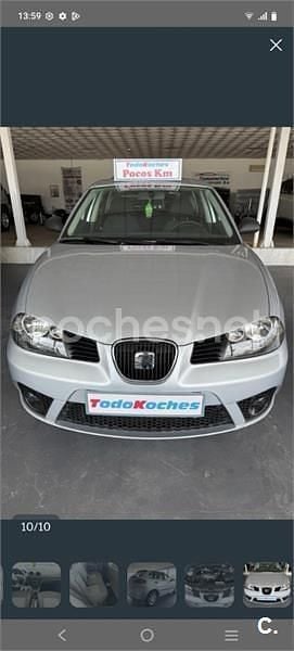 Usado Seat Ibiza Reference 80 CV (58 kW) 2009 Gris / plata Berlina
