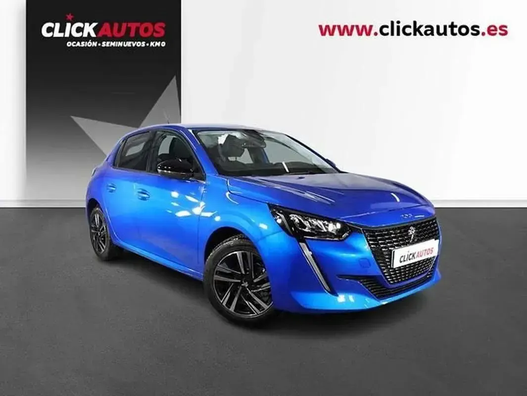 Usado Peugeot 208 Allure 101 CV (74 kW) 2023 Azul Utilitario
