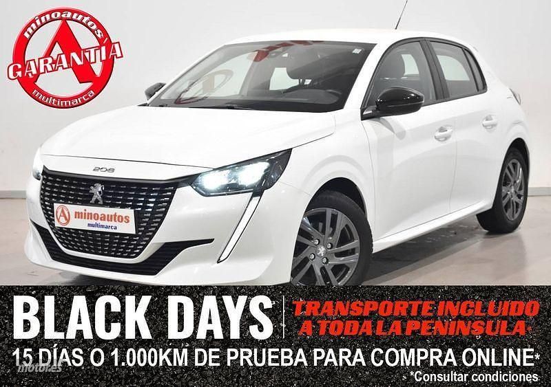 Usado Peugeot 208 Active 101 CV (74 kW) 2021 Blanco Utilitario