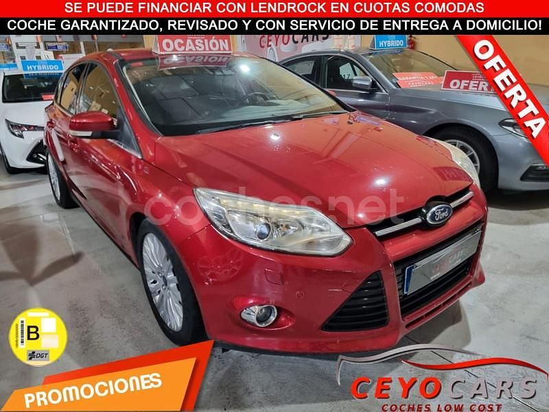Rojo Usado 2013 Ford Focus Titanium Berlina | 8700 € (Precio justo) - Imagen 1/3