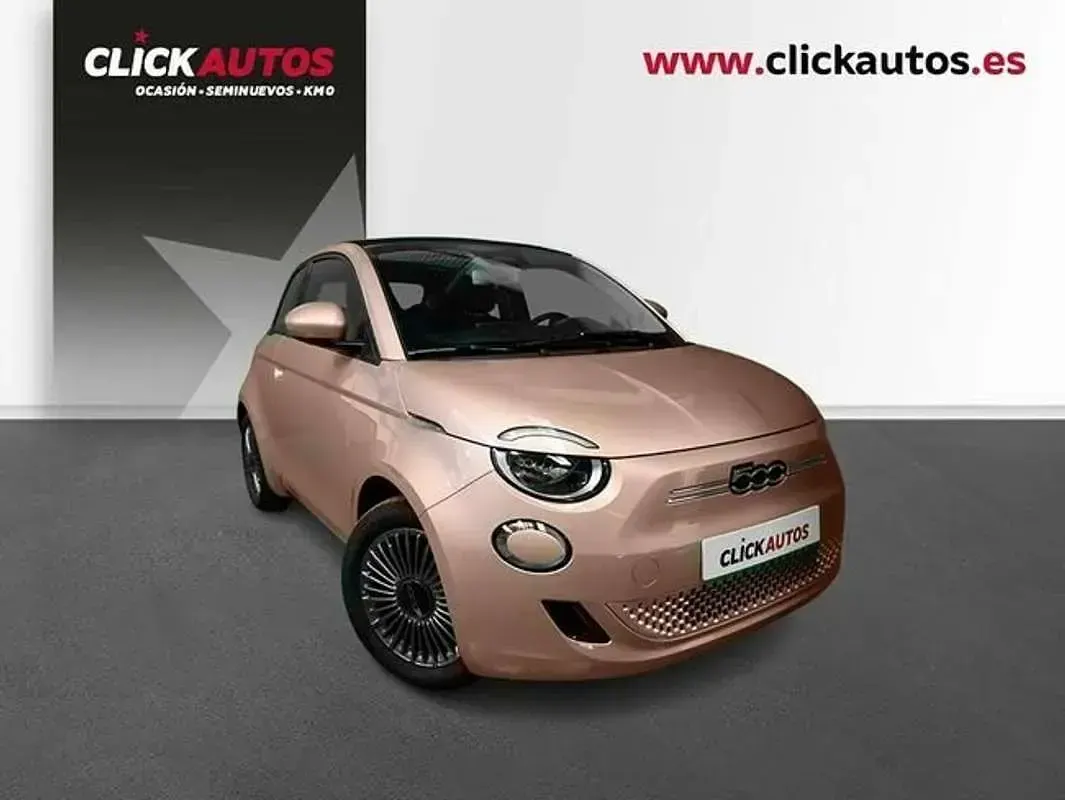 Usado Fiat 500e Icon 86 kW (118 CV) 2022 Amarillo Descapotable