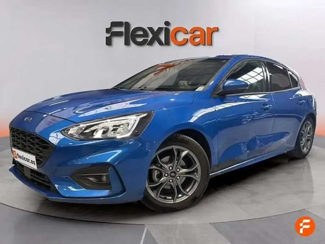 Begagnad Ford Focus ST-Line 125 HK (91 kW) 2019 Blå Halvkombi
