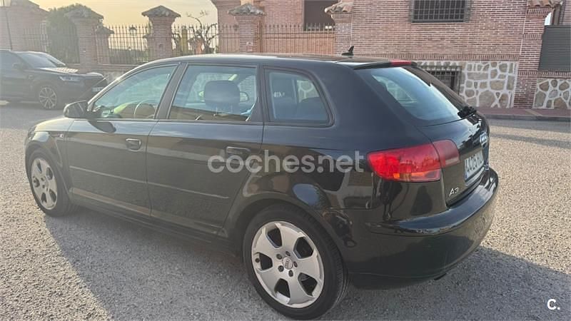 Usado Audi A3 Sportback 140 CV (102 kW) 2008 Negro Utilitario