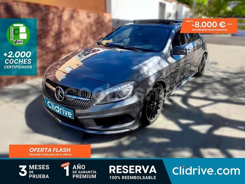Gris / plata Usado 2015 Mercedes A200 AMG line Berlina | 13.490 € (Precio justo) - Imagen 1/3