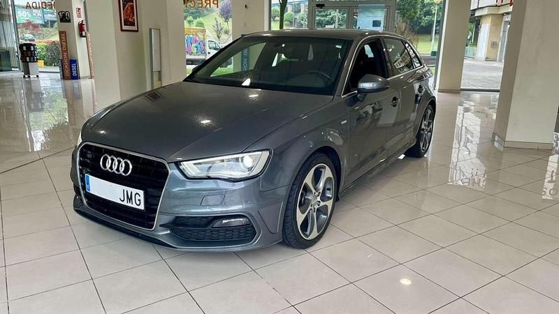Gris Usado 2016 Audi A3 Sportback S-Line Utilitario | 13.800 € (Precio justo) - Imagen 1/4