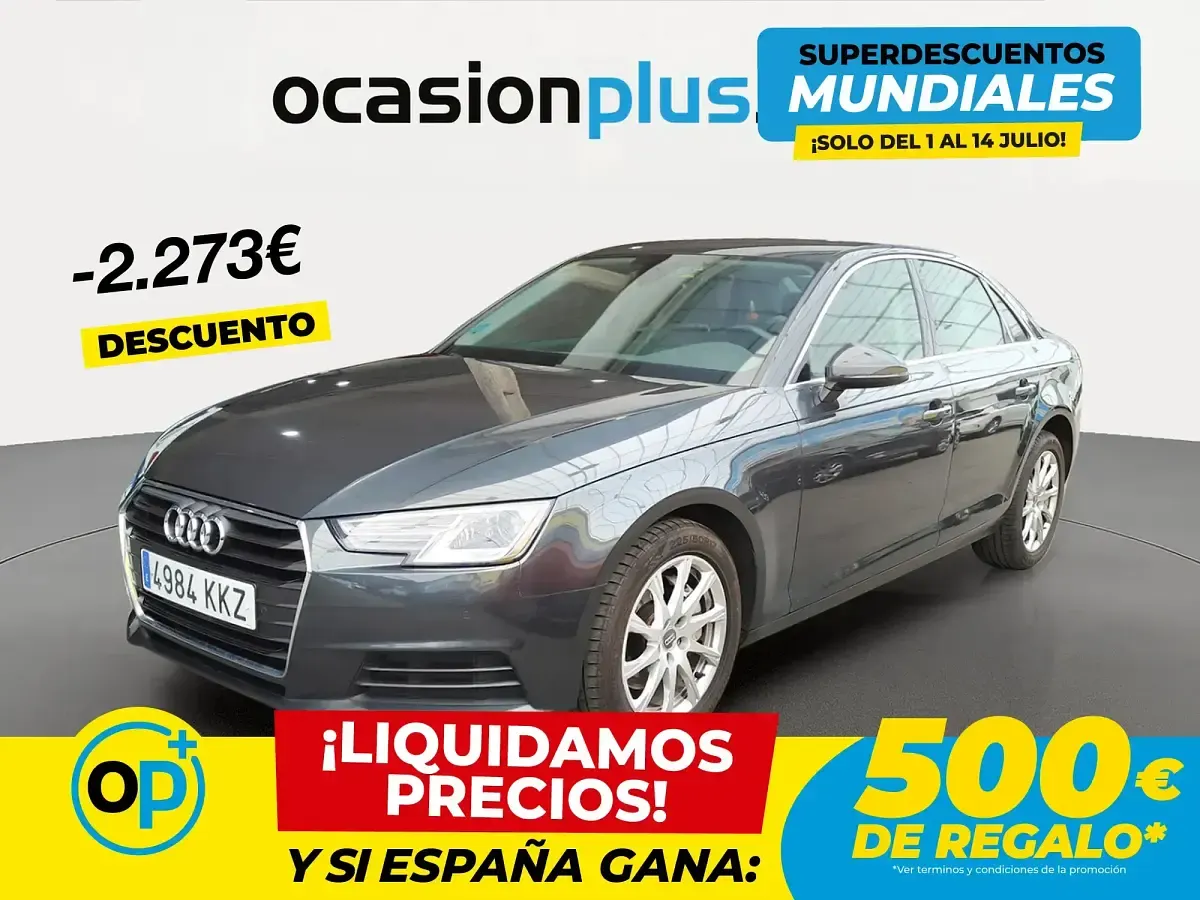 Usado Audi A4 Advanced 190 CV (139 kW) 2018 Gris Berlina
