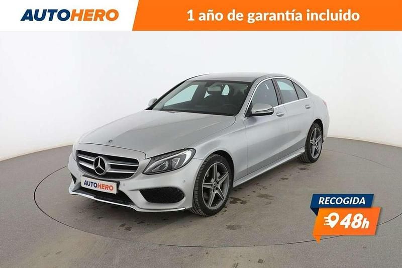 Gris Usado 2017 Mercedes C220 AMG line Berlina | 21.299 € (Buen precio) - Imagen 1/3