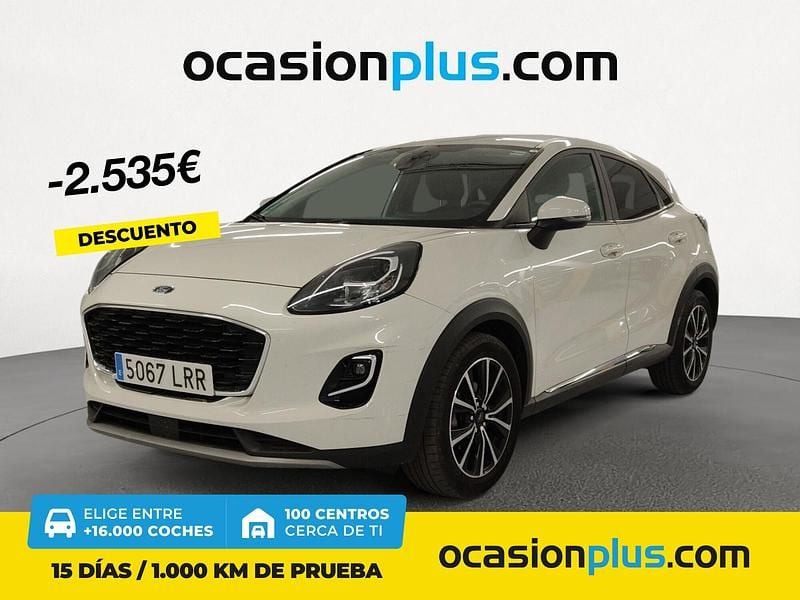 Blanco Usado 2021 Ford Puma Titanium SUV | 17.290 € (Precio justo) - Imagen 1/4