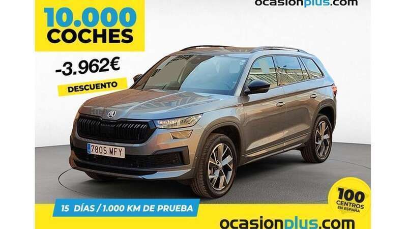 Gris Usado 2023 Skoda Kodiaq SportLine SUV | 36.137 € (Precio justo) - Imagen 1/1