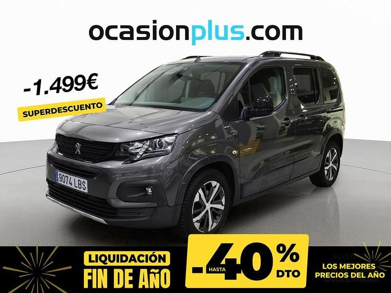 Gris Usado 2019 Peugeot Rifter GT-line Monovolumen | 16.490 € (Precio justo) - Imagen 1/4