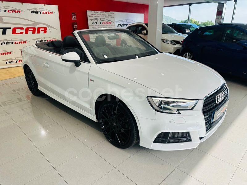 Blanco Usado 2017 Audi A3 Cabriolet S-Line Descapotable | 23.990 € (Precio justo) - Imagen 1/4