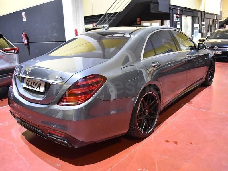 Usado Mercedes S63 AMG 612 CV (450 kW) 2018 Gris / plata Berlina