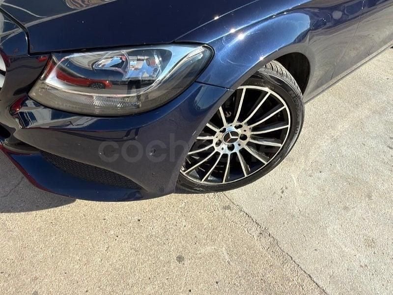 Usado Mercedes C200 136 CV (100 kW) 2018 Azul Berlina