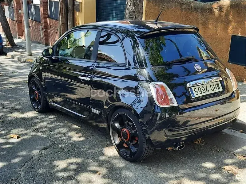 Usado Fiat 500 Sport 100 CV (73 kW) 2008 Negro Berlina