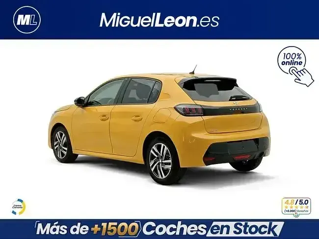 Usado Peugeot 208 Allure 102 CV (75 kW) 2023 Amarillo Utilitario