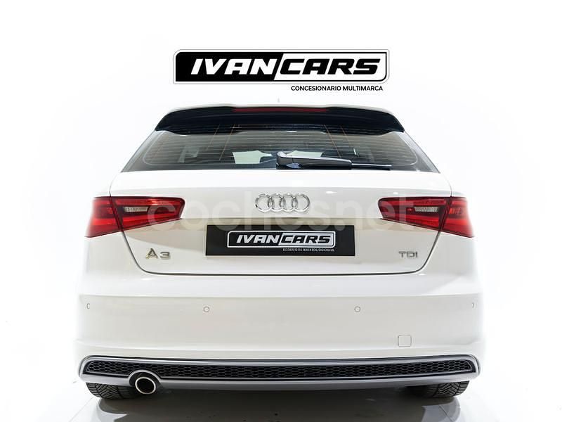 Usado Audi A3 S-Line 105 CV (77 kW) 2014 Blanco Berlina