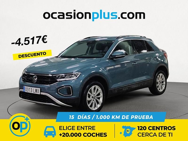 Azul Usado 2022 VW T-Roc Life SUV | 23.400 € (Precio justo) - Imagen 1/4