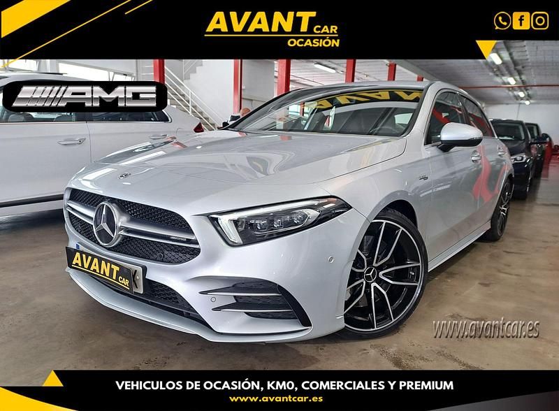 Gris / plata Usado 2019 Mercedes A35 AMG AMG Berlina | 44.900 € (Caro) - Imagen 1/4