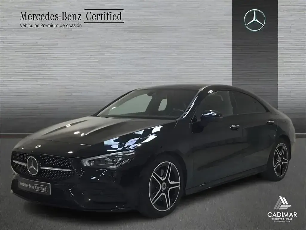 Usado Mercedes CLA200 AMG line 150 CV (110 kW) 2022 Negro noche Coupe