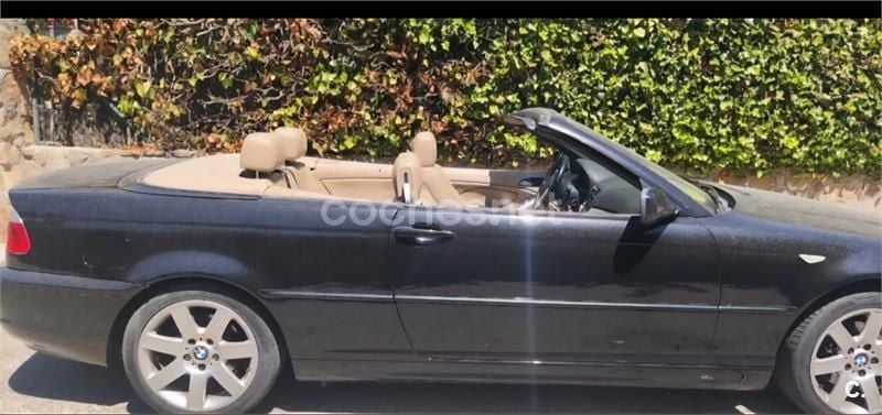 Negro Usado 2007 BMW 320 Cabriolet Descapotable | 5900 € (Buen precio) - Imagen 1/4