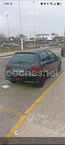 Usado Peugeot 206 75 CV (55 kW) 2004 Negro Berlina