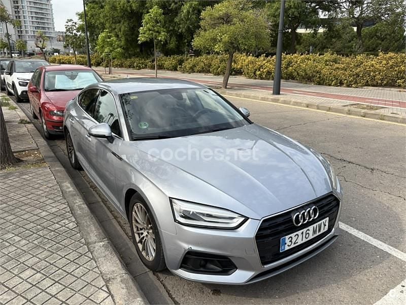 Usado Audi A5 Sportback 190 CV (139 kW) 2018 Gris / plata Utilitario