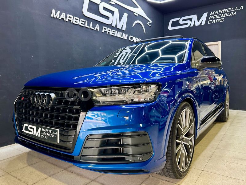Azul Usado 2017 Audi SQ7 Ambiente SUV | 44.990 € (Precio justo) - Imagen 1/4