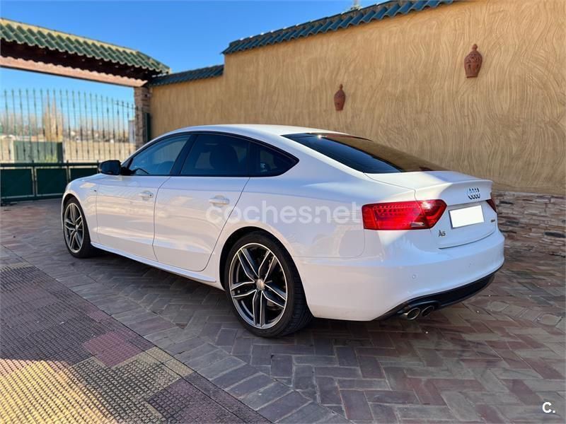 Usado Audi A5 Sportback S-Line 177 CV (130 kW) 2012 Blanco Utilitario