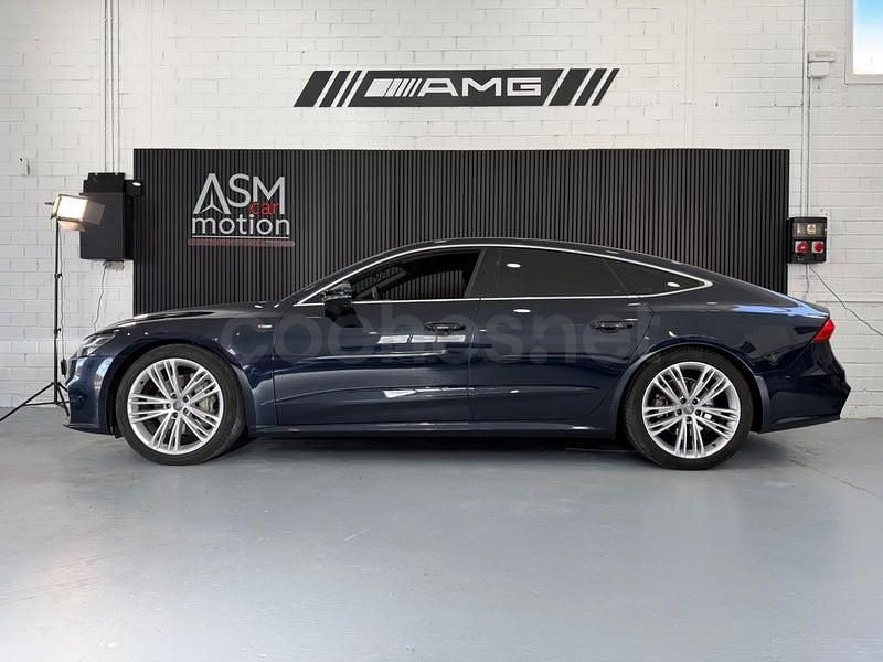 Usado Audi A7 S-Line 286 CV (210 kW) 2018 Azul Berlina