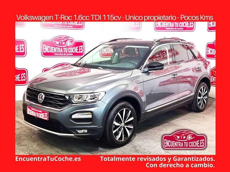 Gris Usado 2021 VW T-Roc Advance SUV | 21.500 € (Caro) - Imagen 1/4