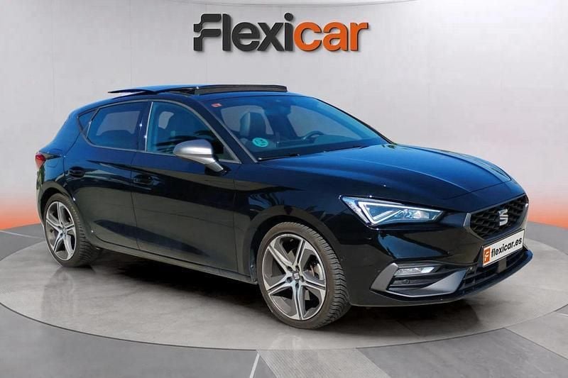 Negro Usado 2021 Seat Leon FR Berlina | 20.090 € (Precio justo) - Imagen 1/4