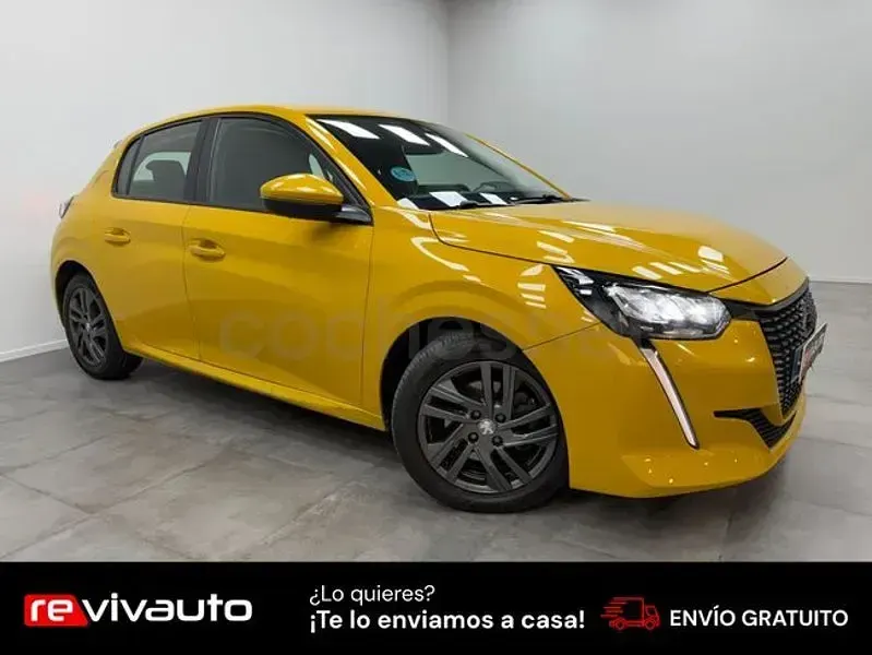 Usado Peugeot 208 Active 102 CV (75 kW) 2021 Amarillo Utilitario