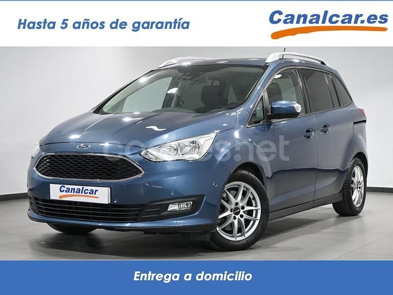 Azul Usado 2019 Ford Grand C-Max Trend Monovolumen | 12.990 € (Precio justo) - Imagen 1/4