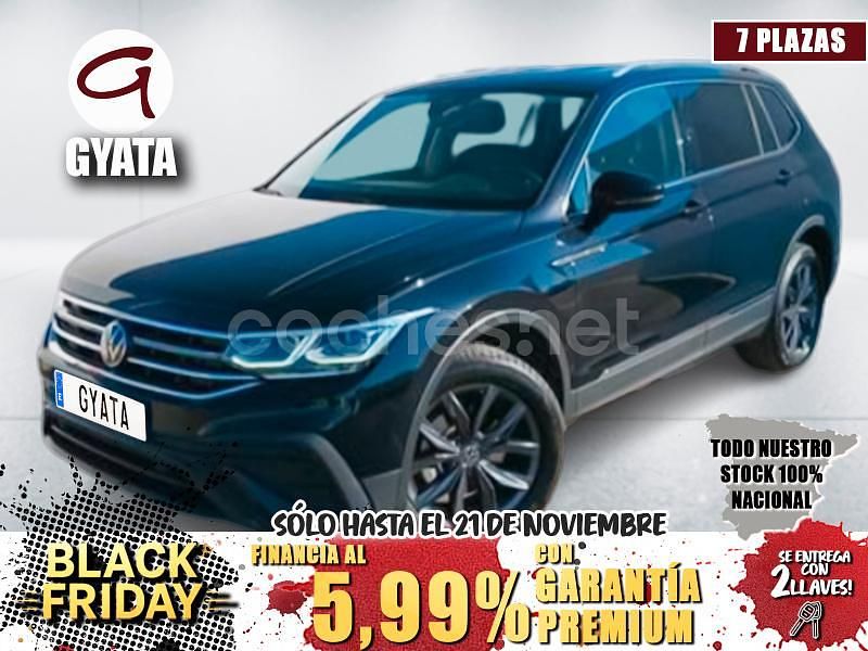 Negro Usado 2022 VW Tiguan Allspace Life SUV | 34.990 € (Un poco caro) - Imagen 1/4