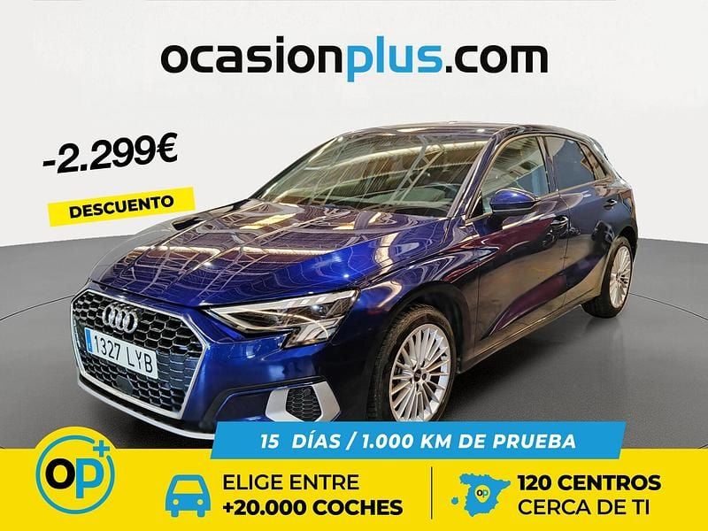 Usado Audi A3 Advanced Plus 116 CV (85 kW) 2022 Azul Berlina