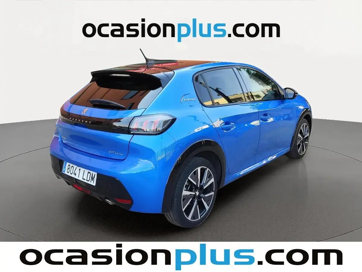 Usado Peugeot 208 GT-line 102 CV (75 kW) 2019 Azul Utilitario