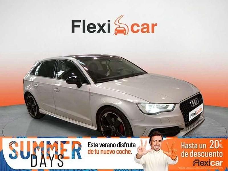 Gris Usado 2014 Audi A3 Sportback S-Line Utilitario | 14.990 € (Precio justo) - Imagen 1/4
