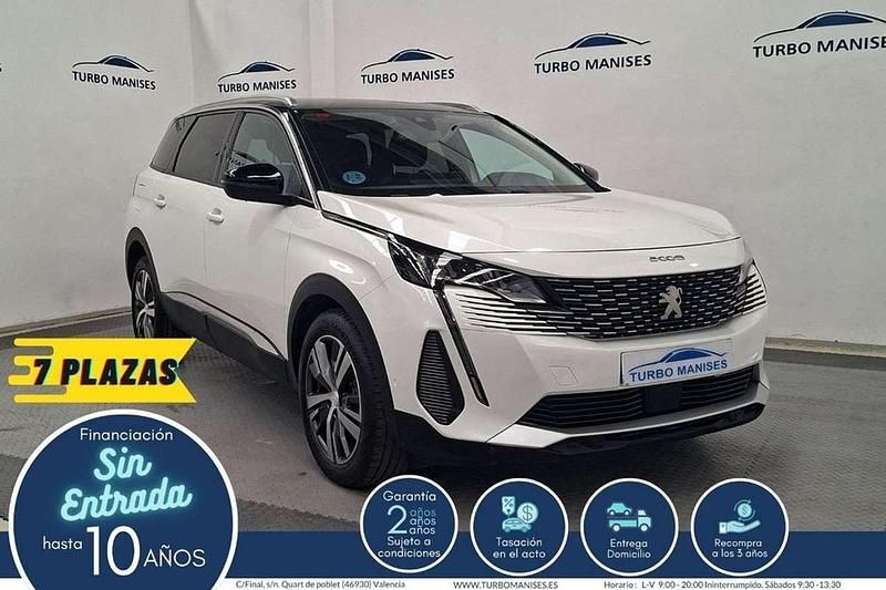 Blanco Usado 2021 Peugeot 5008 Allure Monovolumen | 19.990 € (Buen precio) - Imagen 1/4