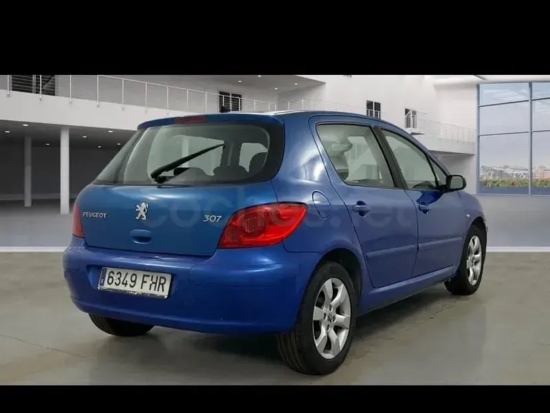 Usado Peugeot 307 110 CV (80 kW) 2007 Azul Berlina