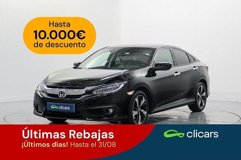 Negro Usado 2018 Honda Civic Executive Berlina | 18.490 € (Precio justo) - Imagen 1/4