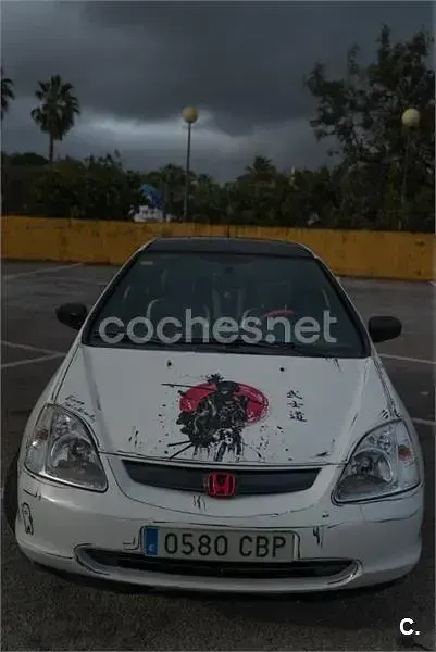 Usado Honda Civic S 90 CV (66 kW) 2002 Blanco Berlina