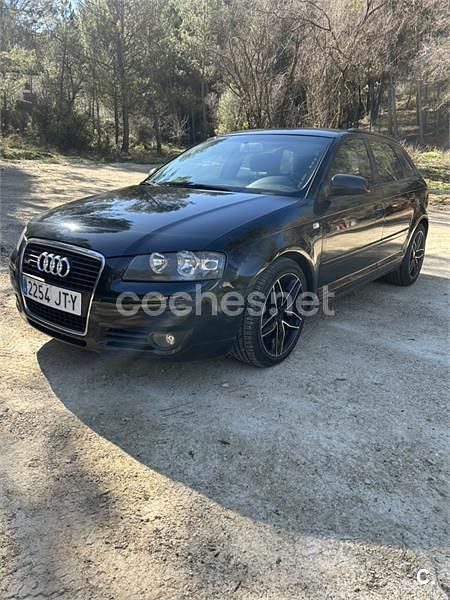 Usado Audi A3 Ambition 140 CV (102 kW) 2007 Negro Utilitario