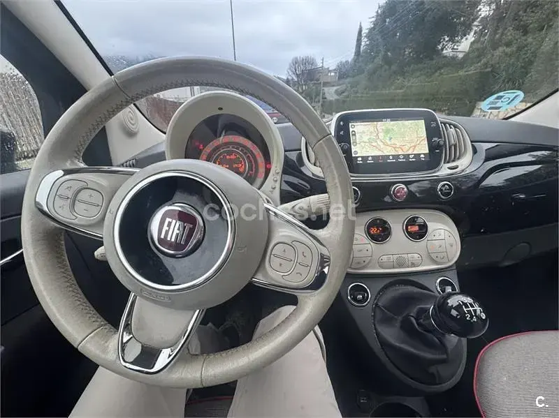 Usado Fiat 500 69 CV (50 kW) 2017 Negro Berlina